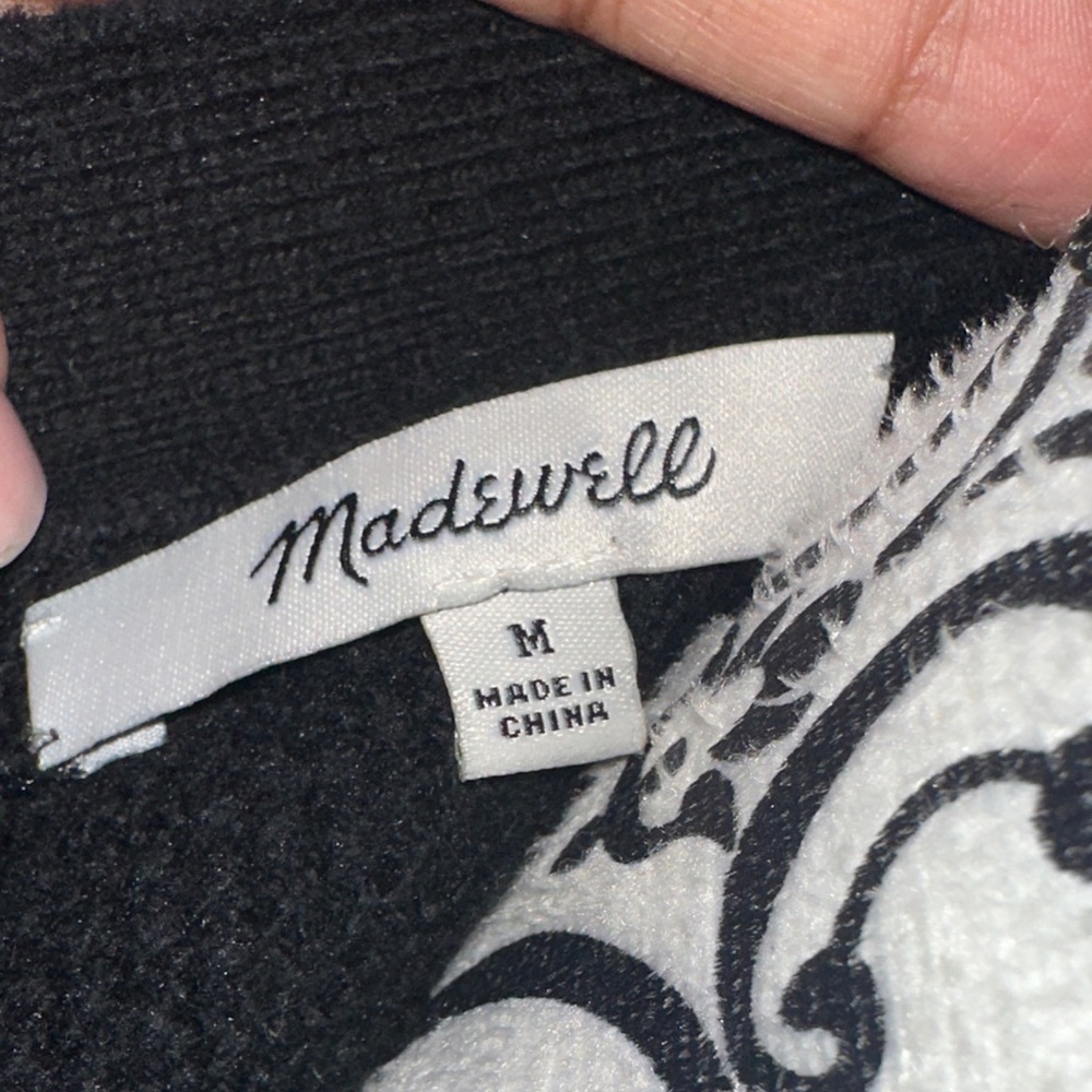 Madewell Classic Black Knit Cardigan Sz. M - Picture 2 of 8